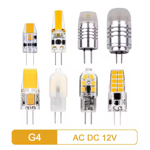 LED MINI G4 AC/DC 12V Low power 1.2W 1.4W 2W 3W high light efficiency strobe free for crystal chande