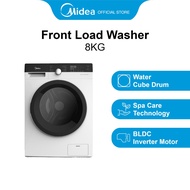 Midea MFK868W White Front Load Washing Machine, 8kg, Water Efficiency 4 Ticks