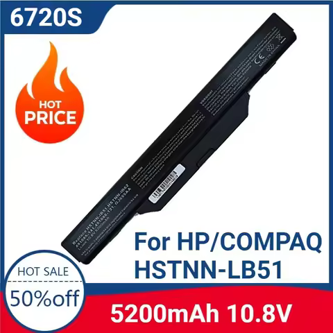 New 6720s Laptop Battery For HP/COMPAQ HSTNN-LB51 HSTNN-IB51 HSTNN-IB52 HSTNN-FB51 HSTNN-FB52 HSTNN-