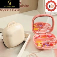 [MDJ]  Cpartment Storage Box, Waterproof Hidden Cb Portable Organizer Box, Mini with Mirror Multi-fu