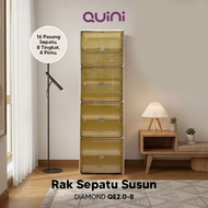 [CSG] Quini Diamond Shoe Cabinet 4/s6/8/s10 Tiers. Shoe Rack Folding Cabinet/ V2.0