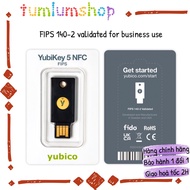 YubiKey 5 NFC FIPS Series - 2-element authentic hardware security device, supports FIPS 140-2 standa