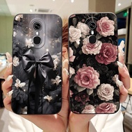 For Itel A33 / Itel A33 Plus Lens Protective Casing ItelA33 A33Plus Beautiful Bow Rose Painting Soft
