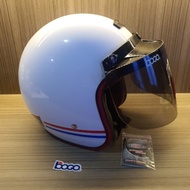 Cool adult women's bogo motorcycle helmet RETRO Force 03 ZONE KC FLAT W1/5