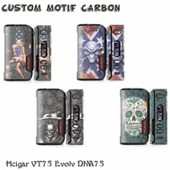 Garskin vaporHCigar VT75 DNA75 MOTIF CARBON ( FREE CUSTOM )