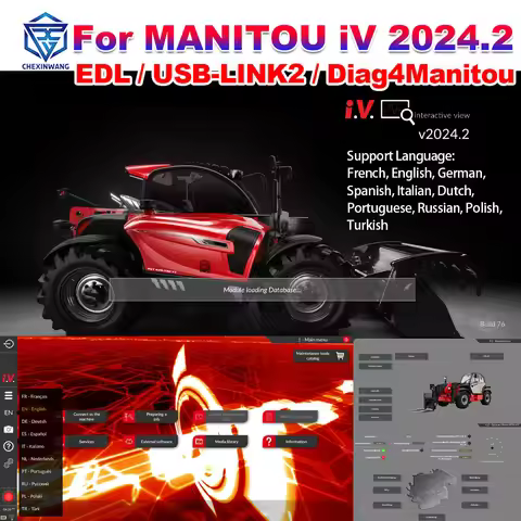 For MANITOU iV 2024.2 Interactive View For MANITOU AL/ ALT/ BT/ MC/MLA/MSI/MLT ETC Diagnostic Suppor