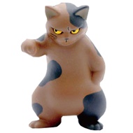 HULUXIONGDI | Fierce Glaring Cat Figure Squatting Tricolor Cat