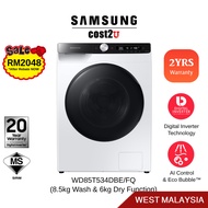 Samsung 8.5/6KG Inverter Smart Front Load Washer Dryer | WD85T534DBE/FQ (Mesin Cuci Washing Machine Mesin Basuh 洗衣机)