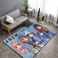 Krew 3x5 Ft Super Soft Indoor Modern Area Rug Rugs for Living Room Bedroom Trippy Cool 60x39 Inch Ru