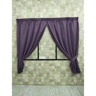 Langsir siap/ Langsir plain/ kain tebal/ ready made curtain/ modern and simple / blackout 70-80%