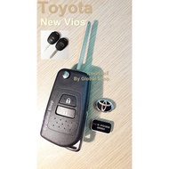 Toyota Vios Yaris Ativ Commuter Folding Key Frame 2 Button