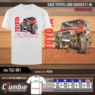 TOYOTA MERAH T-shirt LAND CRUISER FJ-40TOYOTA (RED)