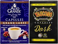 Alto Grande Super Premium and Yaucono 100 Percent Coffee From Puerto Rico Capsules Compatible with N