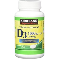 Kirkland Signature Vitamin D3 1000 IU, 360 Tablets OY3D