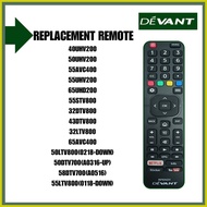 ▙ ➮ ∱ Devant Remote Control 40UHV200/ 50UHV200/ 55AVC400/ 55UHV200/ 65UHD200/ 50DTV700(A0316-UP)/ 5