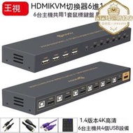 音頻分離器 HDMI分配器 HDMI HDTV切換器 HDMI切換器kvm切換器4KHDMI六進一出6口切音視頻鼠標鍵