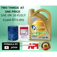 A79# HONDA OIL FILTER 15400-RTA-004 + KOYOMA 0W20 FULLY SYNTHETIC ENGINE OIL