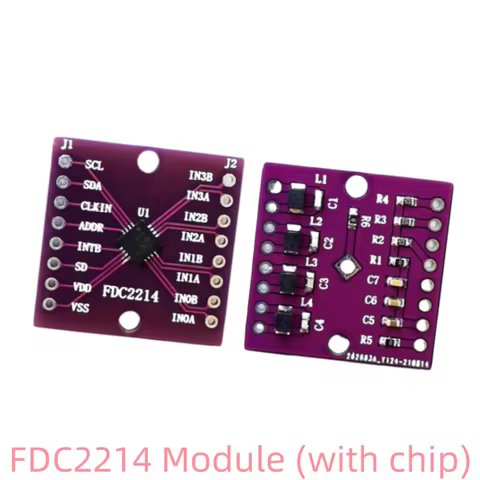 1Pcs Capacitive Sensor FDC2214 Module QFN Chip Adapter Board Electronic Competition Near-Liquid Leve