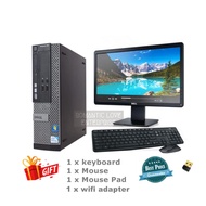 DELL OptiPlex i5 Desktop Set Murah🔥 Full Set Komputer + Monitor + WiFi｜Budget PC Student Office Siap