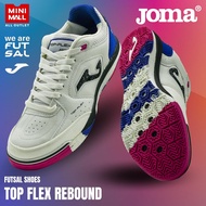 รองเท้าฟุตซอล ( Joma Top Flex Rebound TORW2332IN ฟรีของขวัญ ) รองเท้าฟุตบอลหนังแท้เกรดพรีเมี่ยม Mini