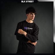 DAVIE JONES [ Black Street Project ] เสื้อยืด แขนยาว พิมพ์ลาย Graphic Oversized Fit Long Sleeve 2 La