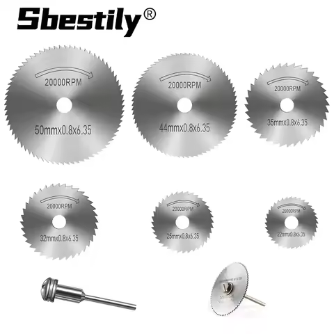 7Pcs/Set HSS Circular Saw Blade MiniCutting Disc For Dremel High Speed ​​Rotating Tool Metal Wood Pl