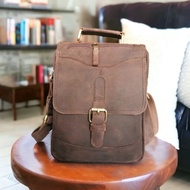 Davis Crazy Horse Leather Sling Bag