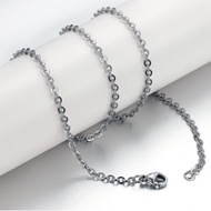 Titanium Steel Ultra-Fine Necklace 1mm Single Chain Non-Rust Anti-Allergic Clavicle Classy Evil Sout
