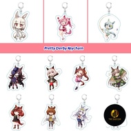 Keychain, Standee, Glass Painting Anime Figures Agnes Tachyon Mejiro McQueen Narita Anime Study and 