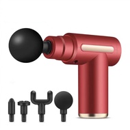 4 in 1 Pistol Pijat Fascia Elektrik Pijat Otot Mini Elektrik Genggam Alat Pijat Mini Elektrik Pistol