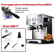 (Ready Stock) Malaysia Plug Gemilai CRM3605 15 Bars Pressure Pump Italian Semi-Auto Coffee Machines 