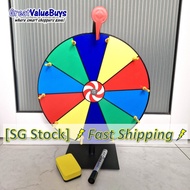 [SG stock] 30cm 50cm Spin the Wheel of Fortune Lucky Draw Spinning Roulette Spinner Tabletop