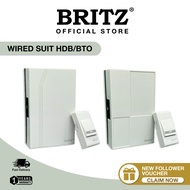 [SG-INSTOCK] BRITZ Wired Mechanical Stripe Face Design Door Bell Door Chime HDB BTO / [SHIP OUT IN 1-2 WORKING DAY]