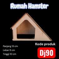 DJ90 Hamster House Cute Hamster House Wooden Hamster House Aesthetic Hamster House Hamster Hideout