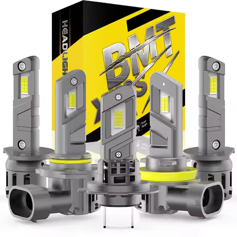 BMTxms E4X 2PCS H1 H7 H8 H11 H9 H10 9005 9006 HB4 9012 LED High Low Beam Fan Headlight Headlamp Fog 