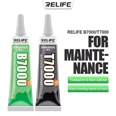 RELIFE B7000/T7000 glue 15ml transparent/black Screen glue LCD adhesive for mobile phone tablet comp