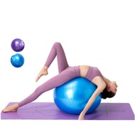 【SG】Yoga Ball  Anti Burst Balance Ball Gym Exercise Fitness Ball with Air Pump