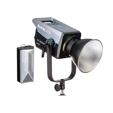 Nanlite FC500B Bi-Color LED Spotlight 2700-6500K CRI 96 TLCI 98 Built-in 12 Special Lighting Effects