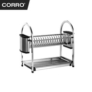 Corro Stainless Steel Kitchen Sink Dish Rack (448 x 450 x 270mm) CDR 47455