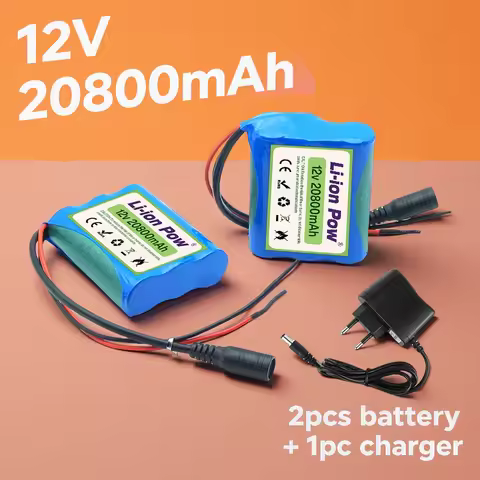 New 12V 20800mAh 3S1P 18650 Lithium Ion Rechargeable Battery Pack 12.6V Protection Board Included wi