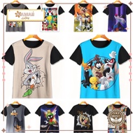 Cool Looney Tunes 3D T-Shirt | Looney Tunes Cartoon T-Shirt | Looney Tunes Clothes for Children Ages