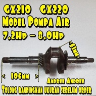 GX-210 GX-220 Crankshaft Kur As model Pompa Air mesin Honda dll GX210