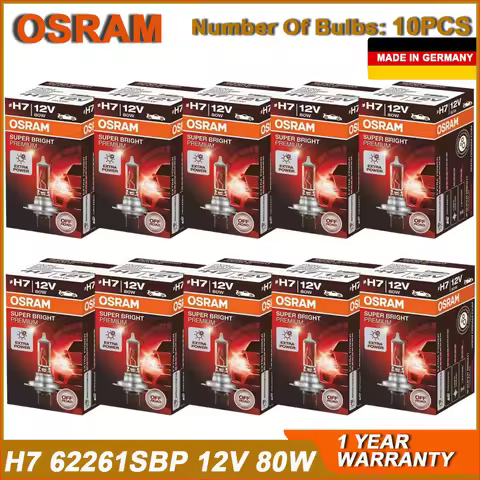 OSRAM SUPER BRIGHT PREMIUM H7 62261SBP 12V 80W 3200K Off Road Car Halogen Headlight Lamp Original Au