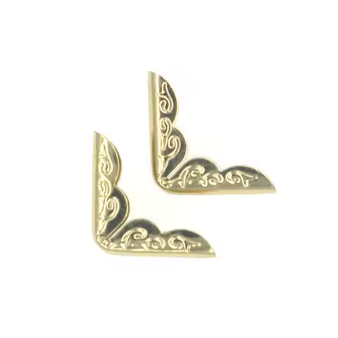 50PCs Book Corner Scrapbooking Albums Menus Folders Protectors 21x21x4mm F9303