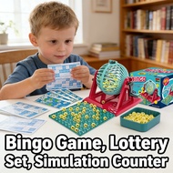 Toy Set Bingo Game Ball Card Counter Bingo Home Cage Simulation Game Lotto Lottery Bingo