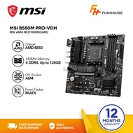 Funhouse | MSI AMD B550M PRO-VDH  DDR4 Motherboard (Socket AM4 Supported)