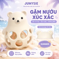 Jumysie Bear Dice Gum, BPA Free Platinum Silicone, With Sound, 3M+ Baby