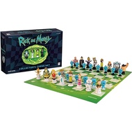 Rick&amp;morty Chess Set Rick &amp; Morty Character Chess Game Adult 1set