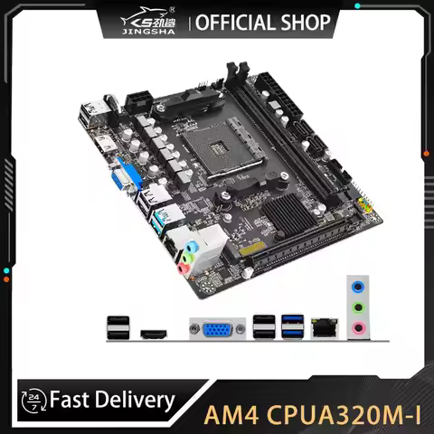 A320 M-I AMD Processor mini ITX Motherboard Supports AM4 CPU Dual-channel DDR4 Memory AM4 Mainboard