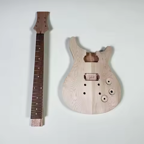 DIY PRS Unfinished Electric Guitar kits,maple cup Mahogany body and neck